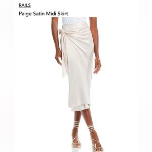 Rails Paige Satin Midi Skirt